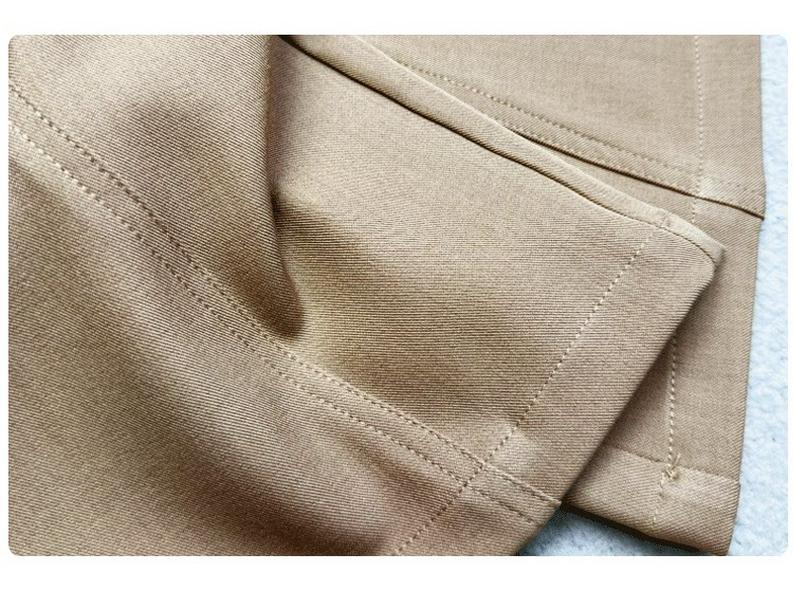 Women's French Double-Waist Straight-Leg Trousers: Hip-Covering, Slightly Flared, Wide-Leg, Casual Suit Pants with Excellent Drape