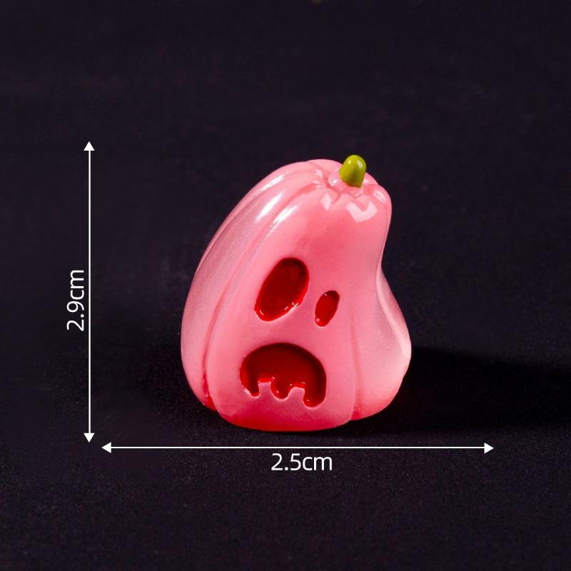 Ensemble de 6 Charms de Chaussures Noctiluents Accessoires Boucle de Chaussure à Trous pour Halloween Résine Citrouille Démon DIY Décorations de Chaussures 3D Cadeau