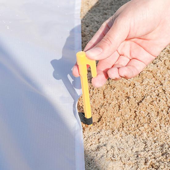 1 Sett Baby Plaskebasseng Strandteppe med Pluggpose Lett Bærbar Sammenleggbar 2-i-1 Sommerferie Småbarn Plaskebasseng Utendørs Campingmatte