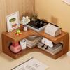 Display Rack Multi-layer Desktop Storage Rack with Capacity for Organizing Sundries Books Office Supplies Space-saving for Home
