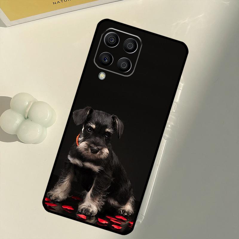 Schnauzer Puppy Dog For Samsung Galaxy M33 M13 M14 M12 M32 M52 M31 M55 M15 M11 M21 M35 M53 M34 M54 M06 M16 Case
