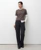 NORMOR Delicate Stripe T-Shirt Brown