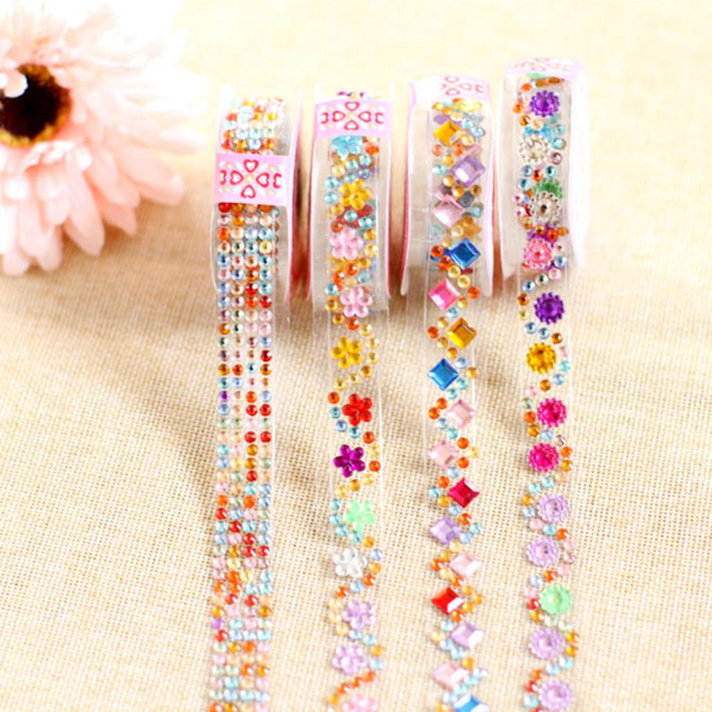 Strass Diamant Aufkleber für Scrapbooking DIY Ästhetische Schreibwaren Zubehör Diamant Abziehbilder zum Basteln