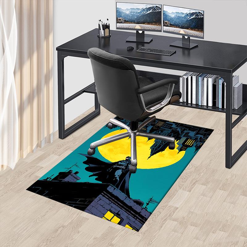 

Gotham City,Full Moon Office Carpet Chair Mats, Home Decor Dormitory Floor Protector With Anti-Skid Backing, Large Area Coverage, Christmas 60cm by 90cm