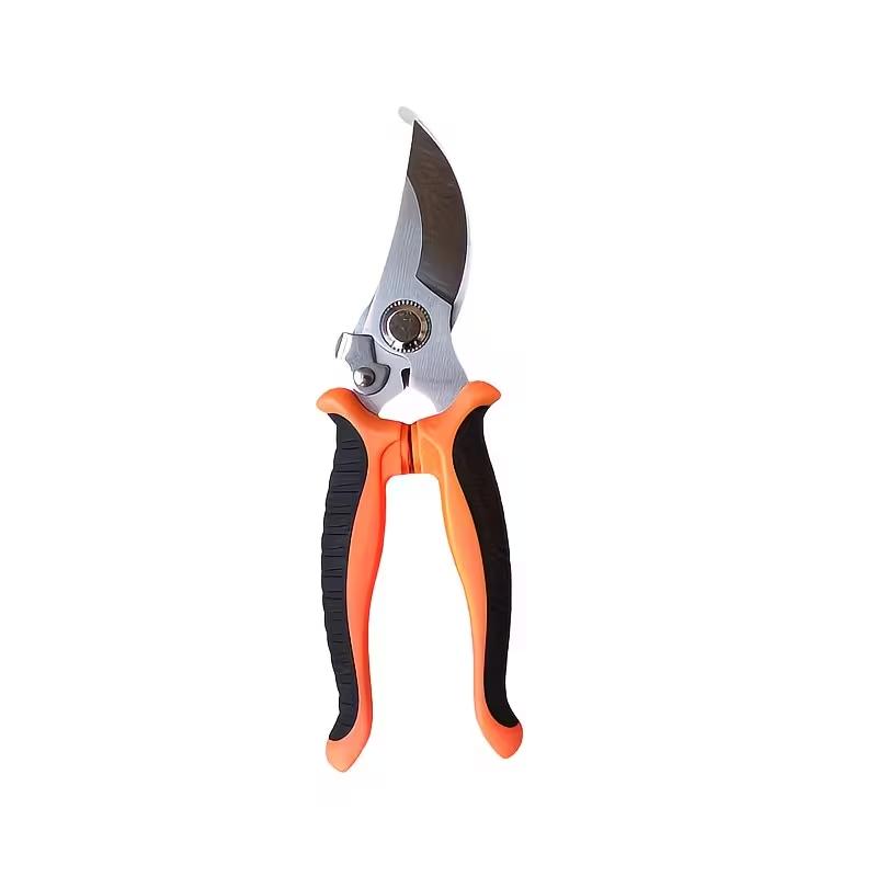 

Stainless Steel Garden Scissors, Fruit Pruning Snips, Sharp Hand Pruners with Non-Slip Handle, Multi-Purpose Plant Clippers for Flowers, Bonsai оранжевый