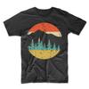 Unisexs Camping T Shirt Retro Mountains Trees Outdoors Nature Lover Vintage Graphic Versatile Comfortable Slightly