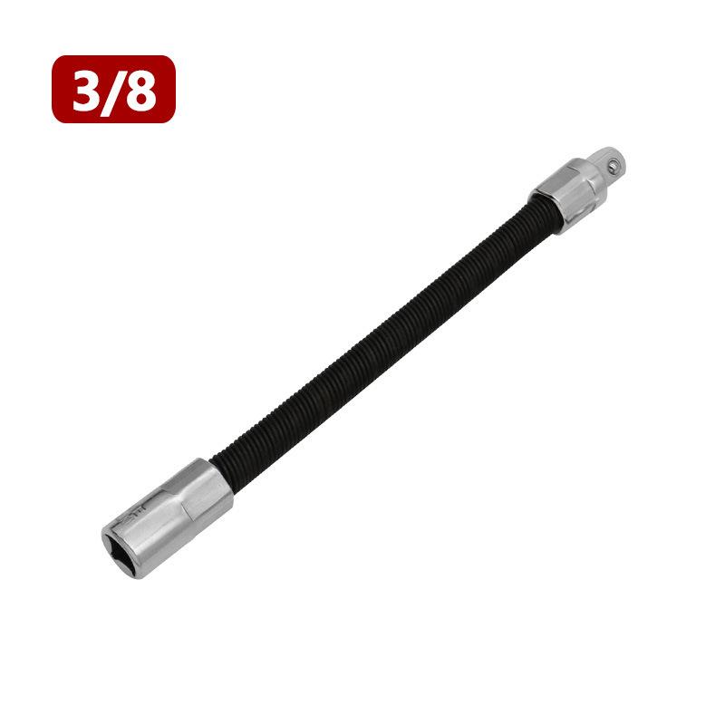 Universal Quick Ratchet Flexible Electric Wrench with Spring and Soft Shaft Extension