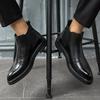 Winter Chelsea Boots Men Leather Shoes Men Ankle Boots Fashion Brand Autumn Winter Male Footwear 2025 fgb5