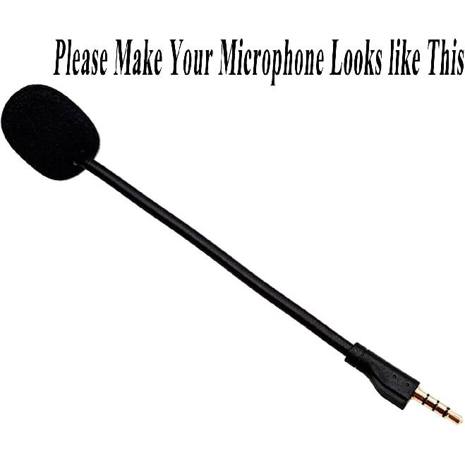 Replacement Game Mic for Steelseries Arctis 1 Headphones Detachable Microphone Boom for Gaming Headsets PS4 Pro PS5 Xbox One X Computer PC Mac 3.5mm