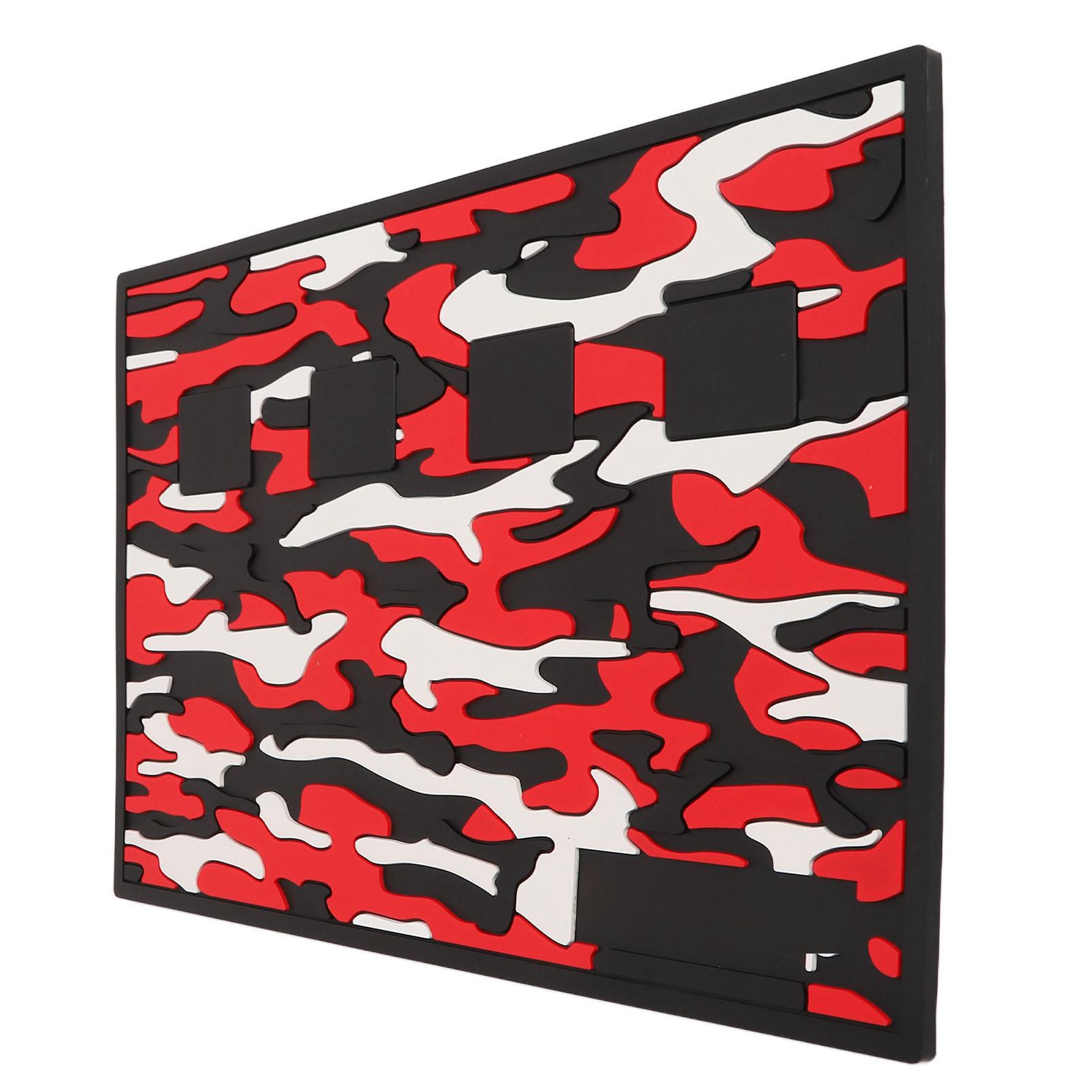 

Коврик для парикмахерских инструментов, магнитный, предотвращает скольжение, камуфляжный узор, силиконовый, для салона, коврик для парикмахерских инструментов