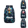 Stylish Roblox Backpack For Kids Featuring A Vibrant Cartoon Pattern And Large Capacity