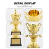 Goldfarbene Metalltrophäe Große Größe Individuell Gestaltbar Champion-Trophäe Kinderspielzeug Bastelspielzeug Pokal Wettbewerb Fußball