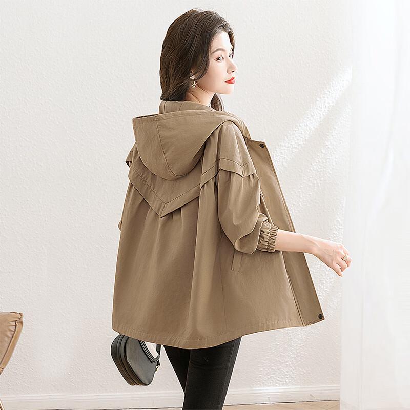 

Женская куртка с капюшоном свободного кроя XL