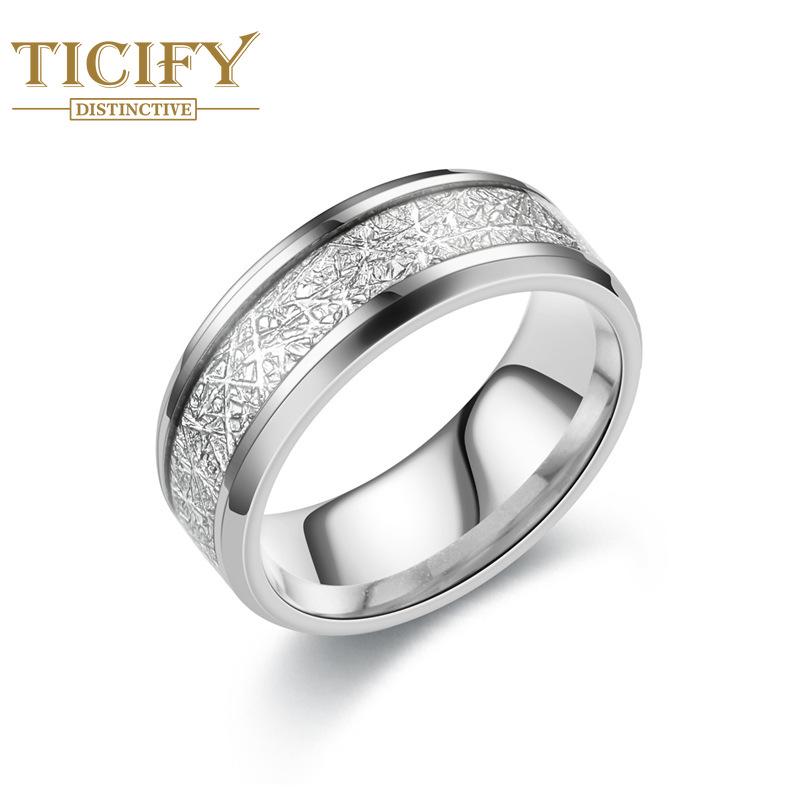 

Мужское кольцо из титановой стали Misty Silk Silk, европейское и американское модное ювелирное кольцо из нержавеющей стали 10 белый