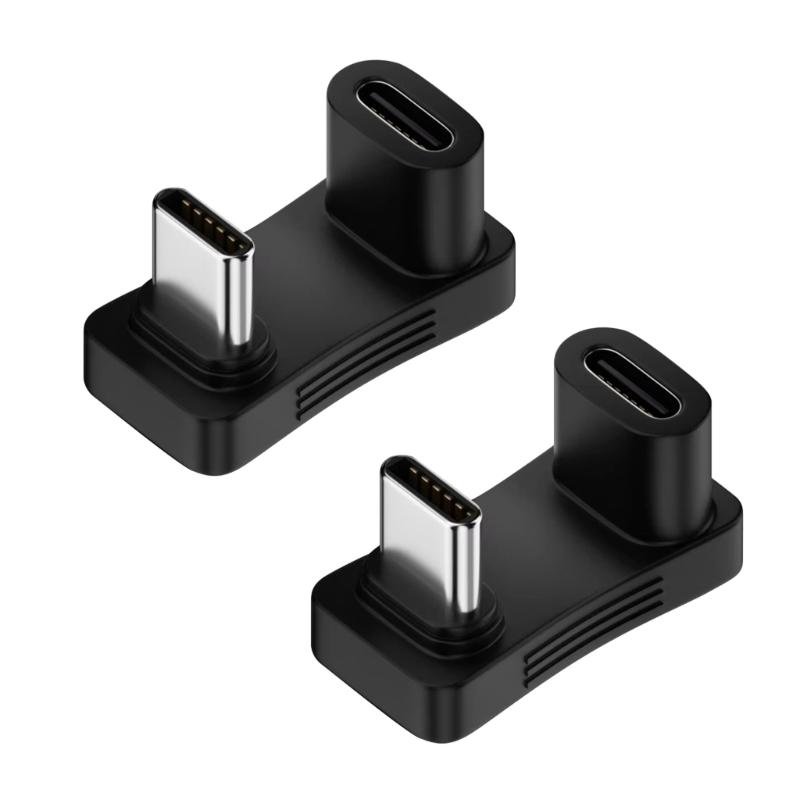 90/180 Degree U-shaped USB 3.1 Type C Male to Female Adapter 4K60HZ 10Gbps Fast Charging USB C Charging Converters