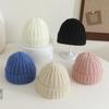 Winter Hats For Children Girls Boys Kids Knitted Beanie Candy Color Solid Striped Keep Warm Korean Style Casual Bonnet Caps New