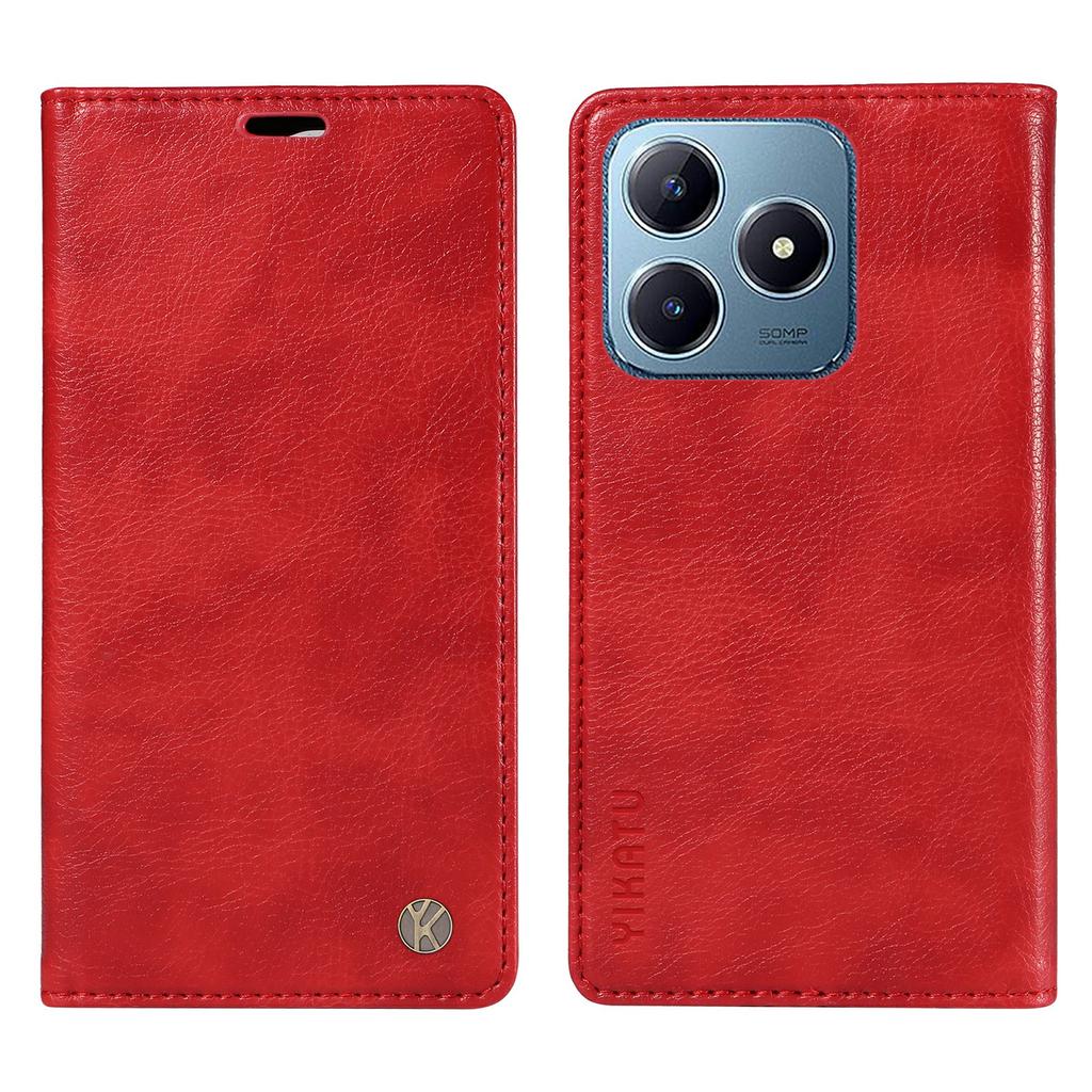 Für Realme Note 60x 4G/C63 4G/C61 4G Lederhülle Litschi-Textur Brieftasche Handyhülle
