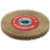 Brosse Circulaire - SIDAMO - 150x20 - Bague De Réduction - Fil Ondulé Acier Laitonné - Décapage