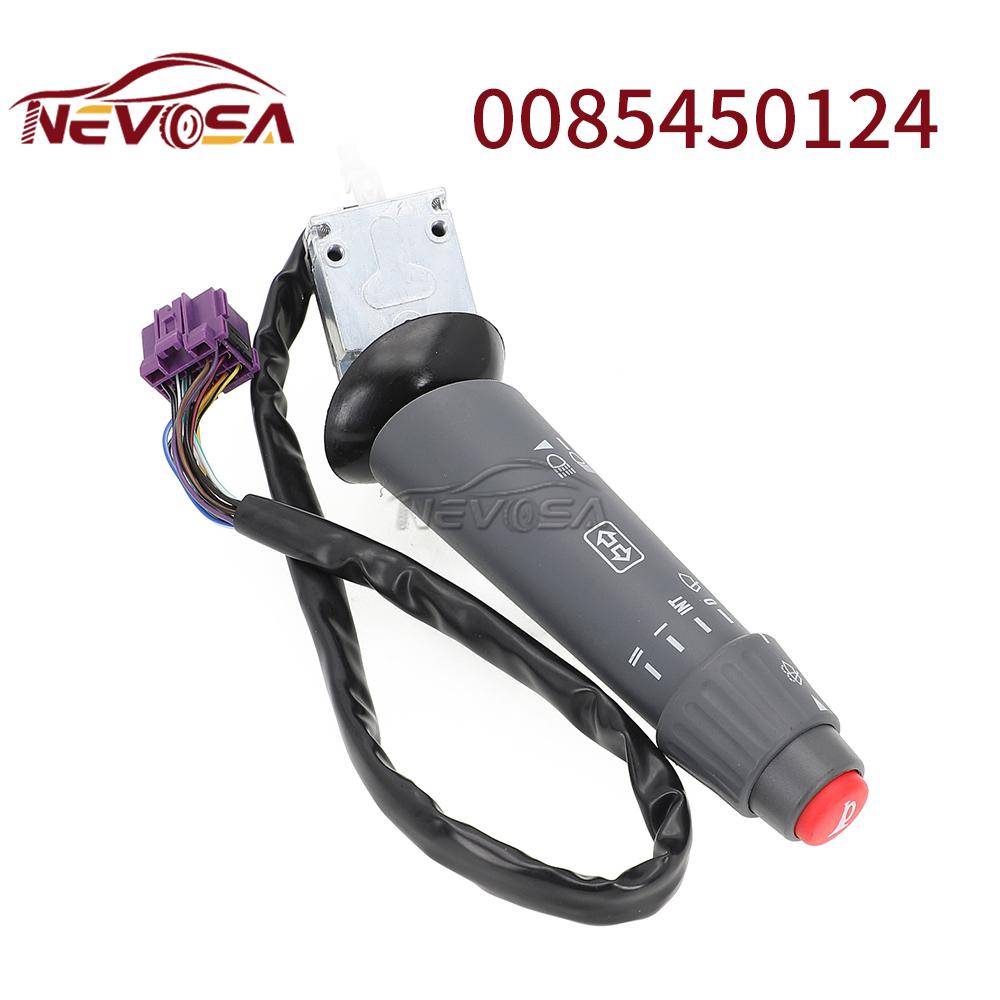 NEVOSA Steering Column Switch 0085450124 For Mercedes Benz Truck Atego Vario 0075458224 0075453124 01006600 0085450124