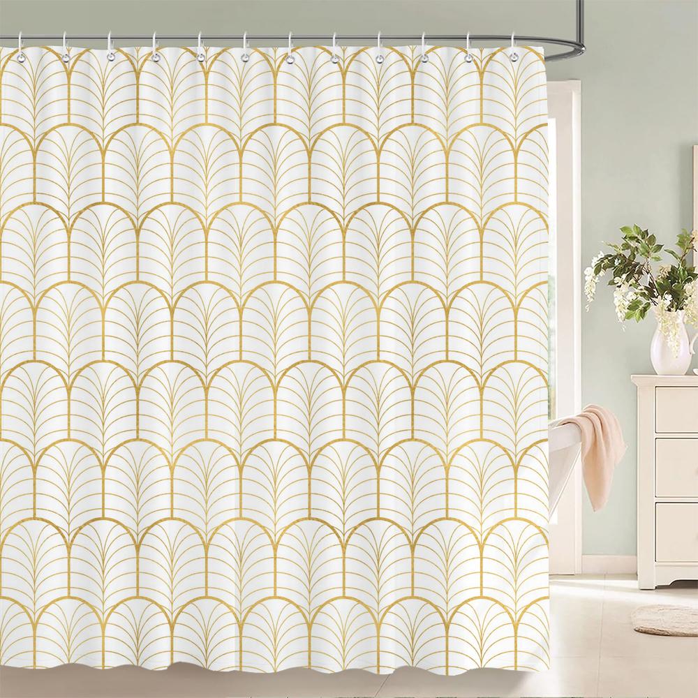 

Modern Art Style Geometric patterns Shower Curtain Waterproof Home Decor Polyester Fabric Bathroom Curtains Cortinas De Ducha W90xH180cm