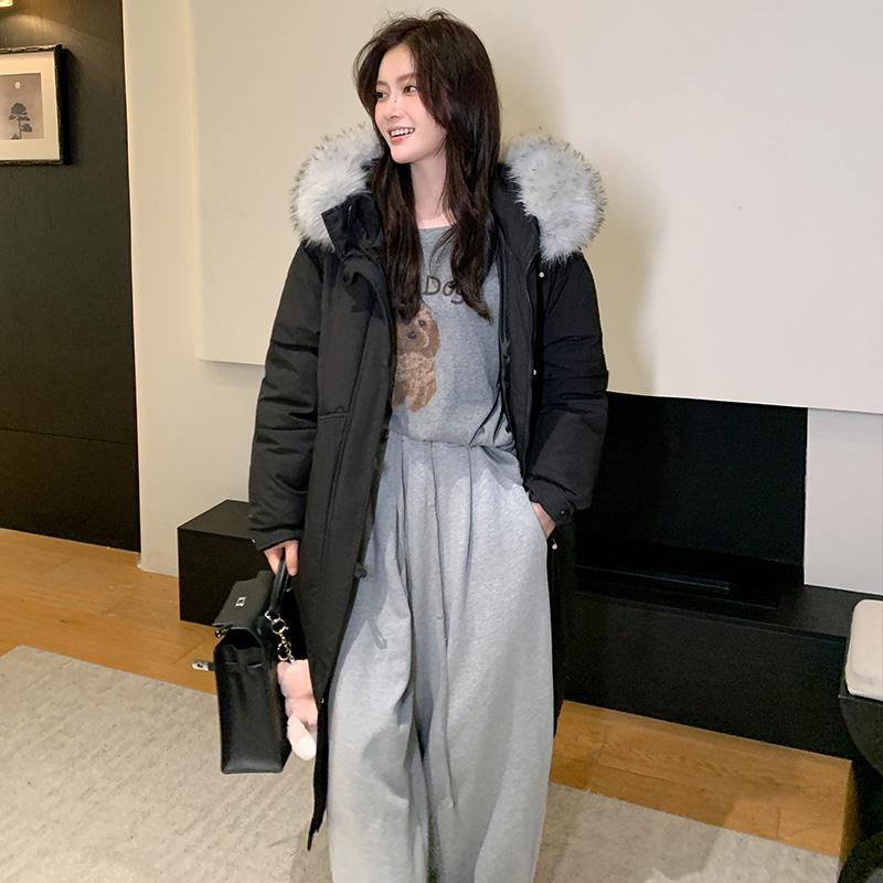 Autumn Winter Thicken Warm Parka Women Casual Sweety Solid Color Big Pocket Loose Hooded Coat Jackets Outwear