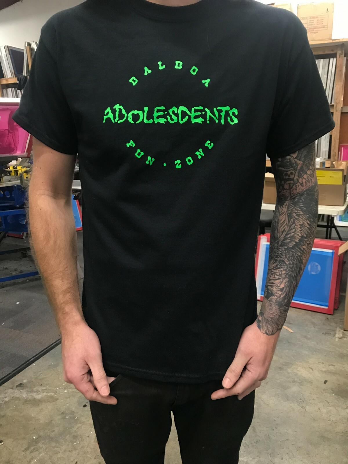 ADOLESCENTS Balboa Shirt punk bad religion nofx kbd pennywise BLACK FLAG TSOL DI S