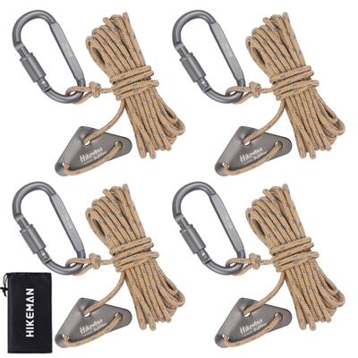 Tent with Tarp Guy Reflective Flexible Set of Camping Storage Load Storage Bag Included Rope, Paracord, Carabiner, Adjustable, Rope, Line, Guyline,