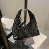 Trendy Butterfly Shoulder Bag Lightweight Soft Hobo Adjustable Strap Daily Travel Shopping Crossbody Purse for Women
