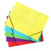 5 Stück Aktenordner 35,5x25,5cm Große Kapazität Kunststoff Dokumentenordner Aktenhülle mit Gummiband für Büro Multi
