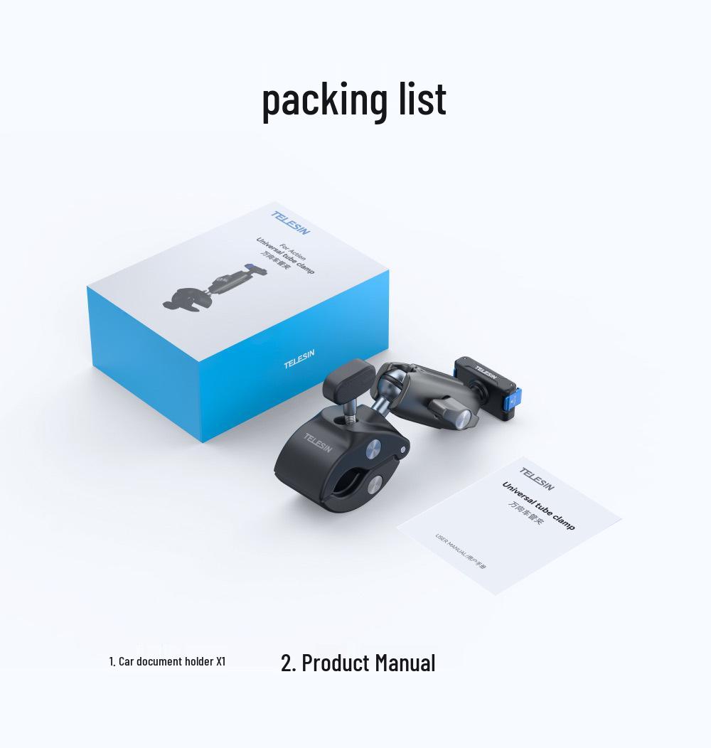 

TELESIN DJI Action Pro Bike Handlebar Mount for Osmo Action 4/3