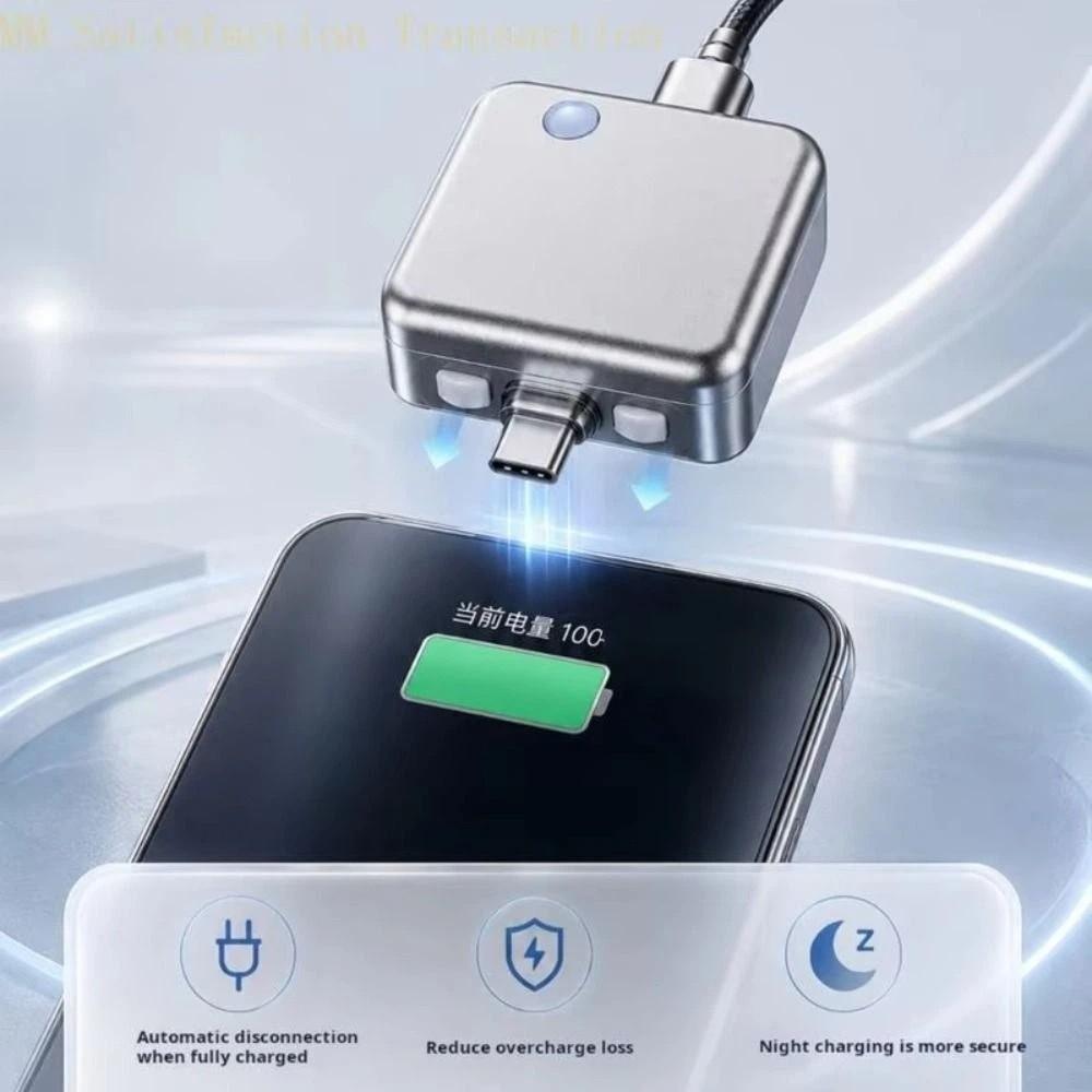 Auto Disconnect Auto Stop Charging Adapter Auto Power Off Type-C Automatic Power-off Charger Overcharge Protection