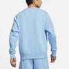 Nike Athleisure Casual Sports Fleece Lined Round Neck Pullover Blue Men's BV2663-436