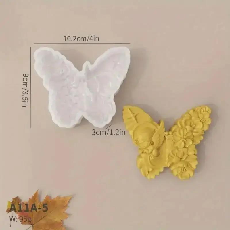 DIY Handmade Creative Flower DIY Halloween Butterfly Candle Mold Skull Snakehead Silicone Baking Molds Accessories Creative Gift