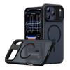 Applicable iPhone17ProMax Elfa Magnetic Bracket Mobile Phone Case Suction Apple 16Pro Frosted Protective Case