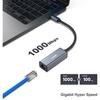 Adaptateur usb-c vers ethernet - benfei - rj45 - plug-and-play - compatible macbook pro/air - gris
