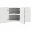 Lucca Wall Corner Cabinet Concrete Grey 57 x 57 x 40 cm Engineered Wood