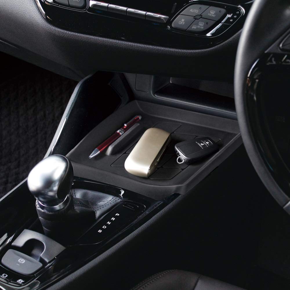 Tsuchiya Yac Konsolenablage für Toyota C-HR Schwarz 25,4 cm Lang x 6,2 cm Breit x 33,7 cm Hoch SY-C12