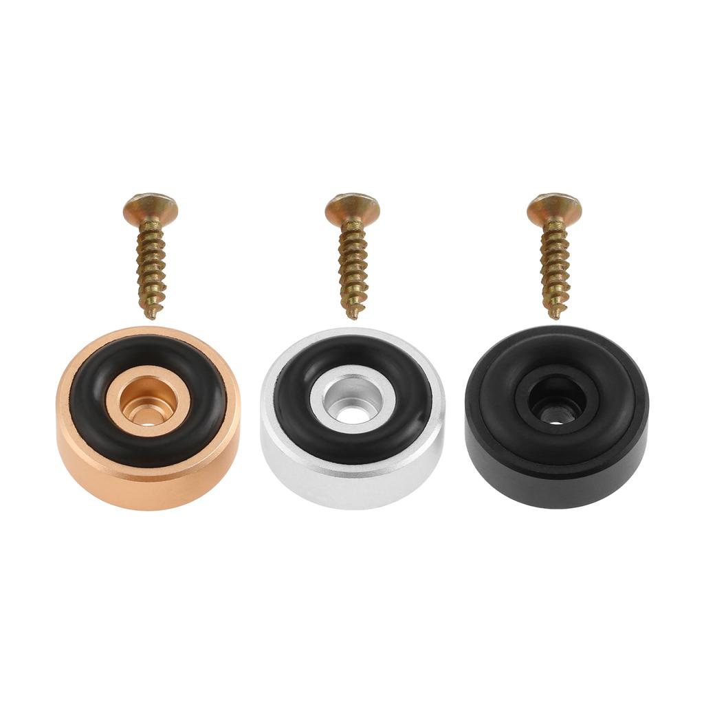 8 Pcs Cutting Board Feet with Non Slip Pads Aluminum Alloy Feet Legs with Rubber Feet and Screws Kit for Furniture Chair Cabinet