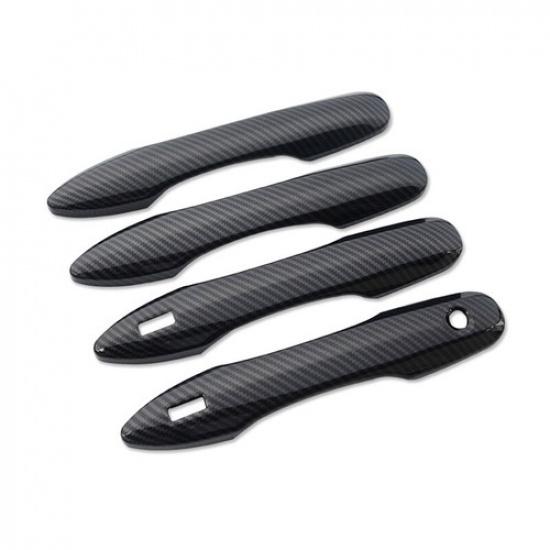 Fit For Toyota Corolla 2020 2021 Carbon Fiber Style Car Door Handle Cover Trim