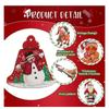 Wood Christmas Wooden Hanging Decorations Red Christmas Party Supplies Christmas Tree Decoration Home Decor Gift Xmas Pendant