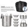 Set portabil de ustensile de gătit pentru camping Zhichu
