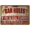 Vintage Metal Signs Plates Tin Sign Posters Man Cave Bar Retro Wall Art Mural Outdoor House Bathroom Home Room Decorations Decor