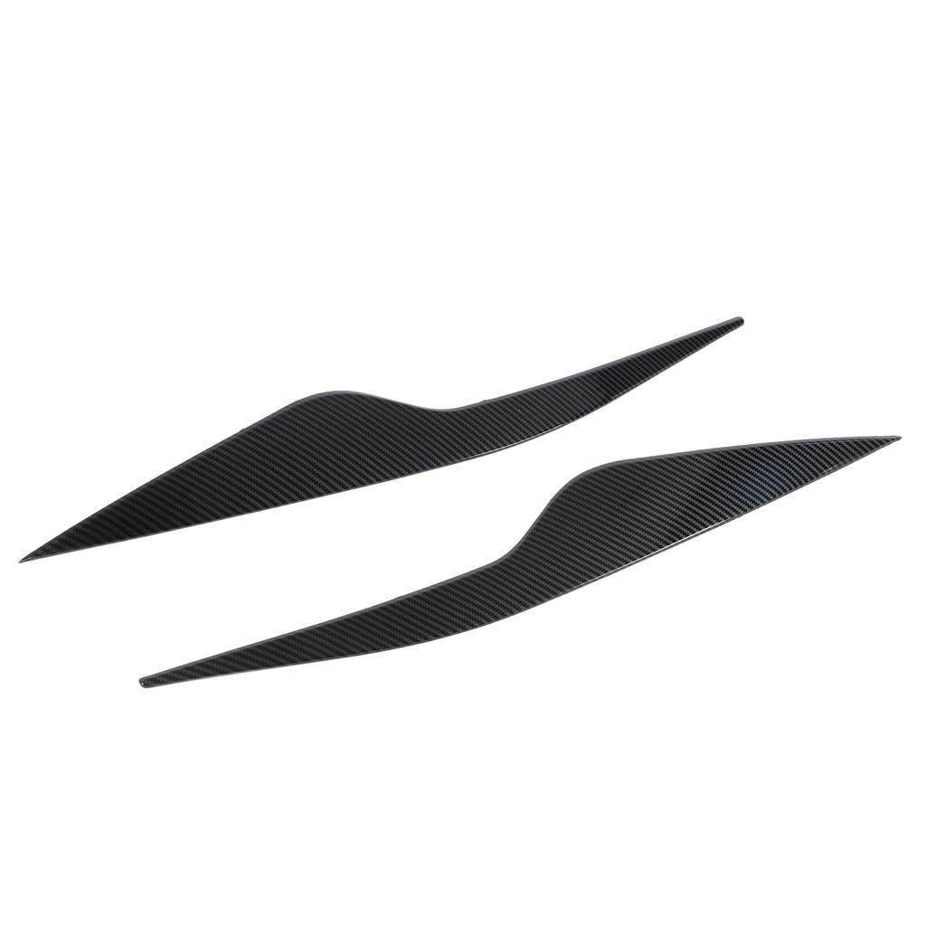 2 Pcs Headlight Eyebrow Front Left Right Light Eyelid Trim Cover Replacement for Ford Focus MK2