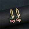 Vintage Cherry Ear Jewelry Women Earring Stylish Women Wedding Earrings Ears Pendant Comfortable Wearing for Woman