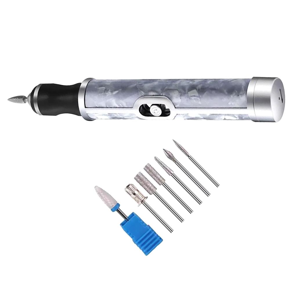 Elektrický pilník na nehty, odstraňovač ztvrdlé kůže, USB 2 7, výkonný, elektrický pilník na nehty, šedý, pilník, leštička, dobíjecí, rychlosti, válečky, výkon, pilník, odstranění,