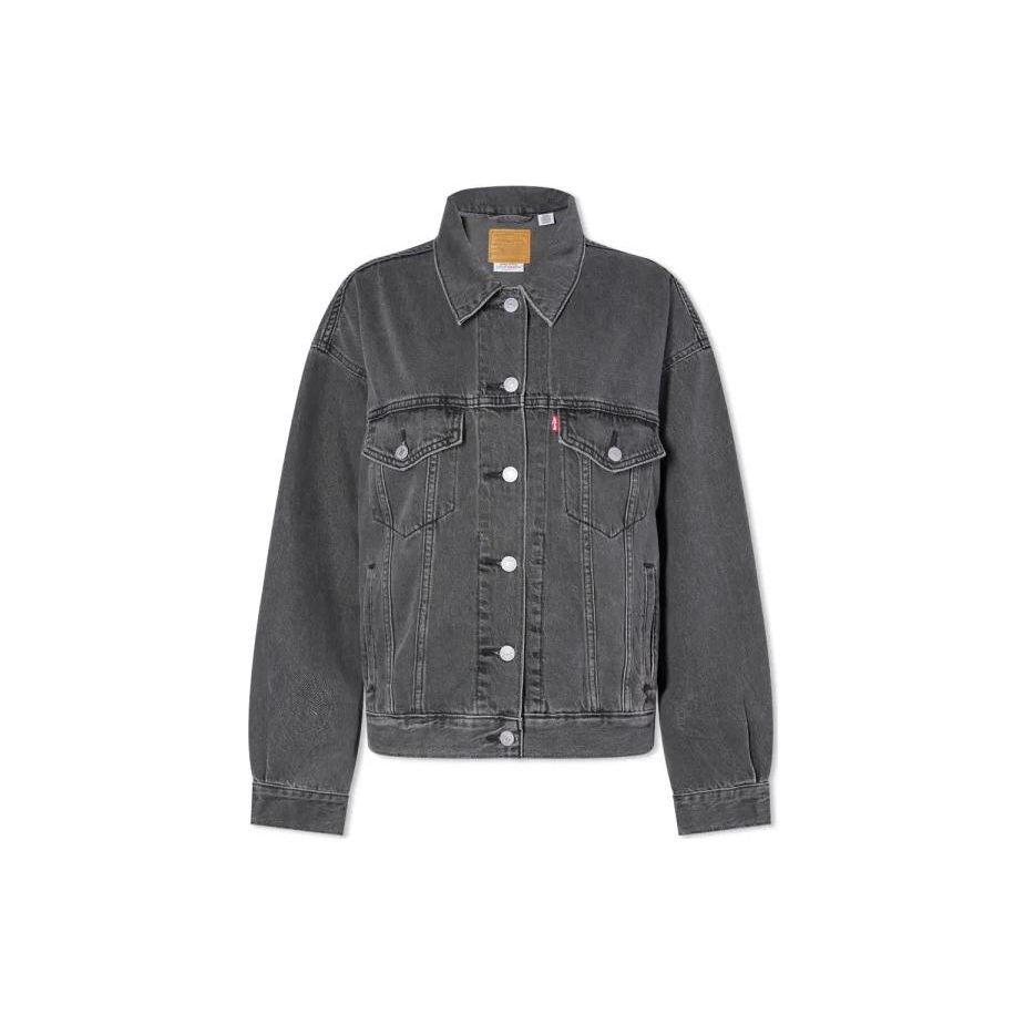 Levi s Women s 90s Trucker Denim Jacket Black A1743-0000 XS
