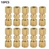 10pcs Car Brake Line Connector Joint For Brake Line Without Flaring 4.75mm 3/16" OD Tube Hydraulic Brake Lines Union