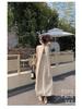 Women's Casual Sleeveless Pleated A-line Dress with Hollow-Out Design