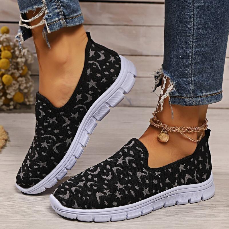 Star Moon Women's Sneakers Casual Shoes Summer New Large Size One Pedal Lazy Shoes Women's Shoes