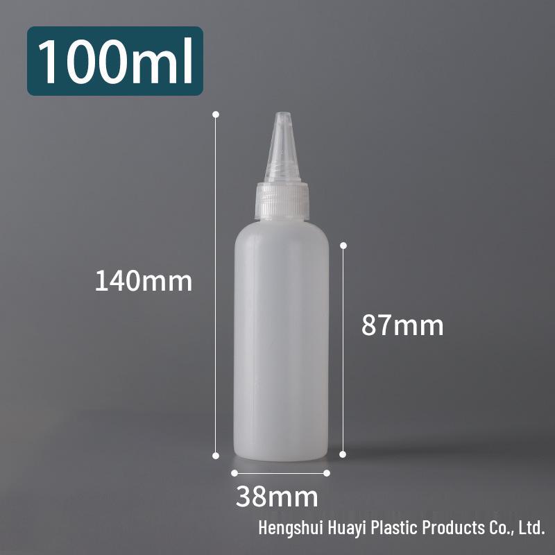 PE Dropper Bottle with Pointed Mouth for Glue and Pigment Dispensing